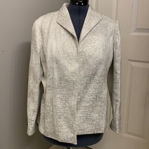 Chicos white/silver jacket size 12 ( Chico 2)